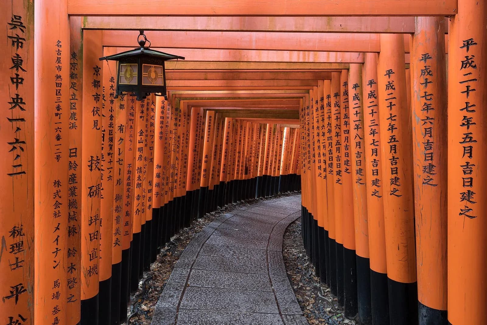 Los torii de Fushimi Inari, al sur de Kioto, sin una sola persona